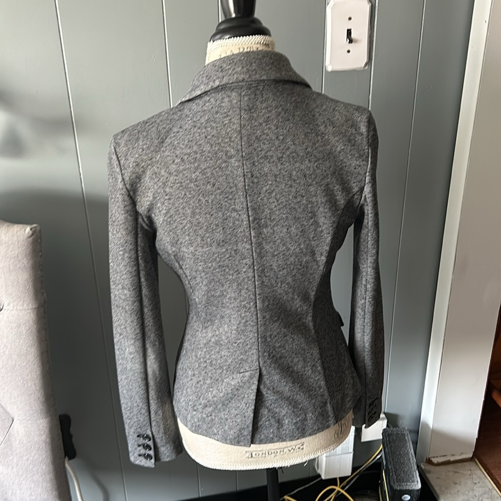 Gray One button Blazer - Picture 2 of 4
